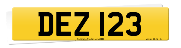 Registration number DEZ 123